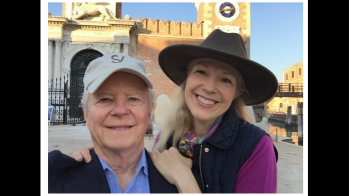 Fort Worth oil heir Sid Bass and his former partner Oona Sperr on a trip to Venice, Italy in November 2015. Sperr sued Bass for at least $400 million in federal court this week.